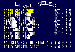 S3D level select