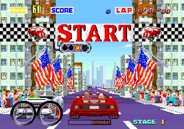 Turbo OutRun moved proceedings to the USA