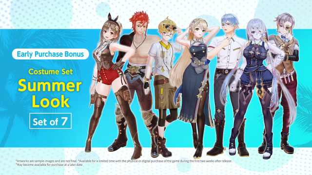 Atelier Ryza 3 Alchemist of the End the Secret Key Early Purchase Bonus Free Costume Set Summer Look