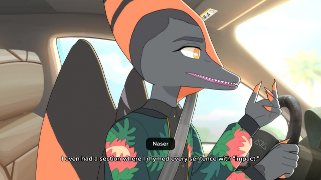 Naser is also a very relatable character. 