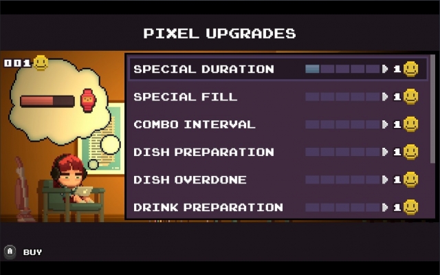 PixelCafe upgrades