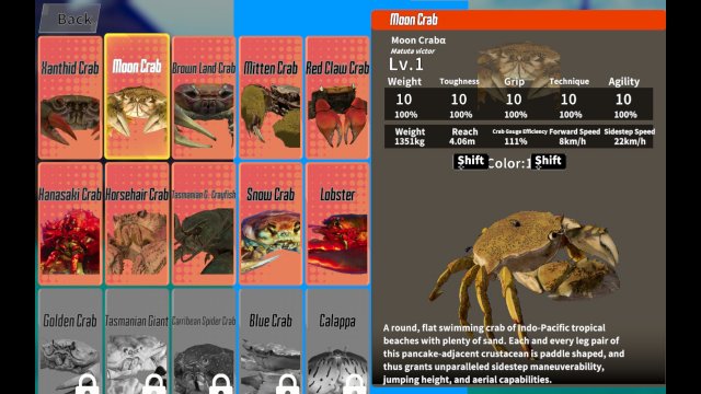 FightCrab2 crabselection