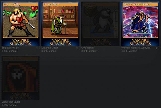 Steam Trading Cards Erin Vampire Survivors