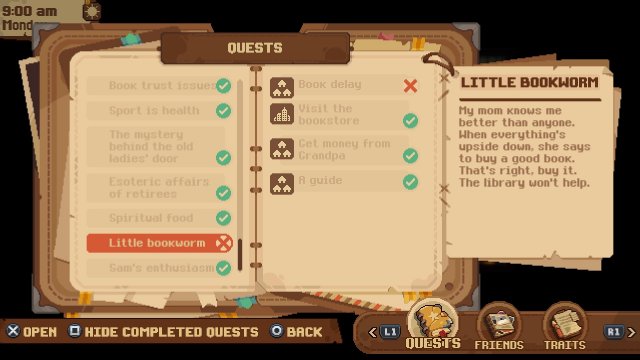 Diary for Quests in Bloomtown