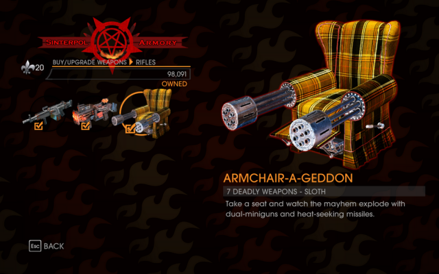 saints row gat out of hell weapons