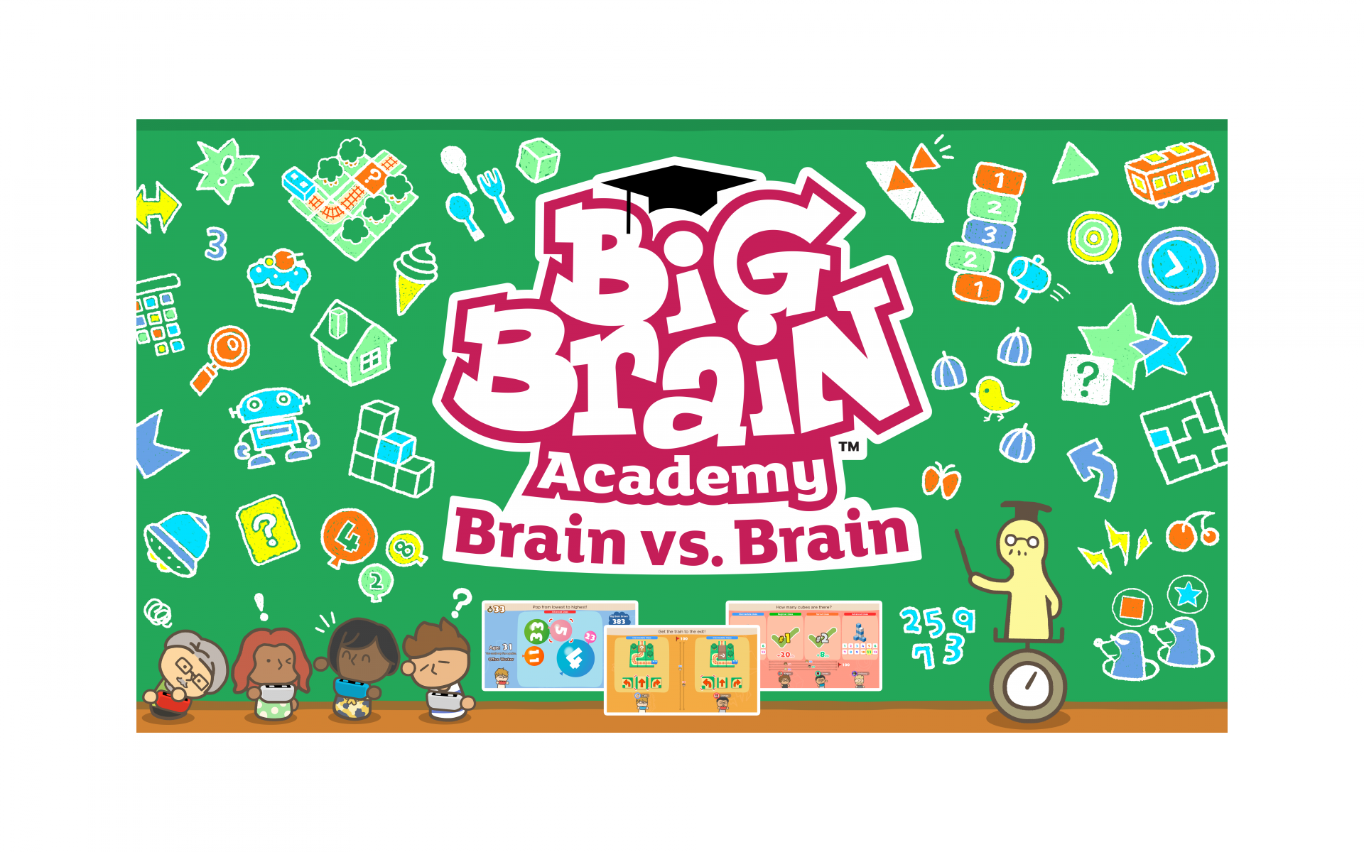 Large brained. Big Brain Academy. Big Brain Academy Nintendo Switch.