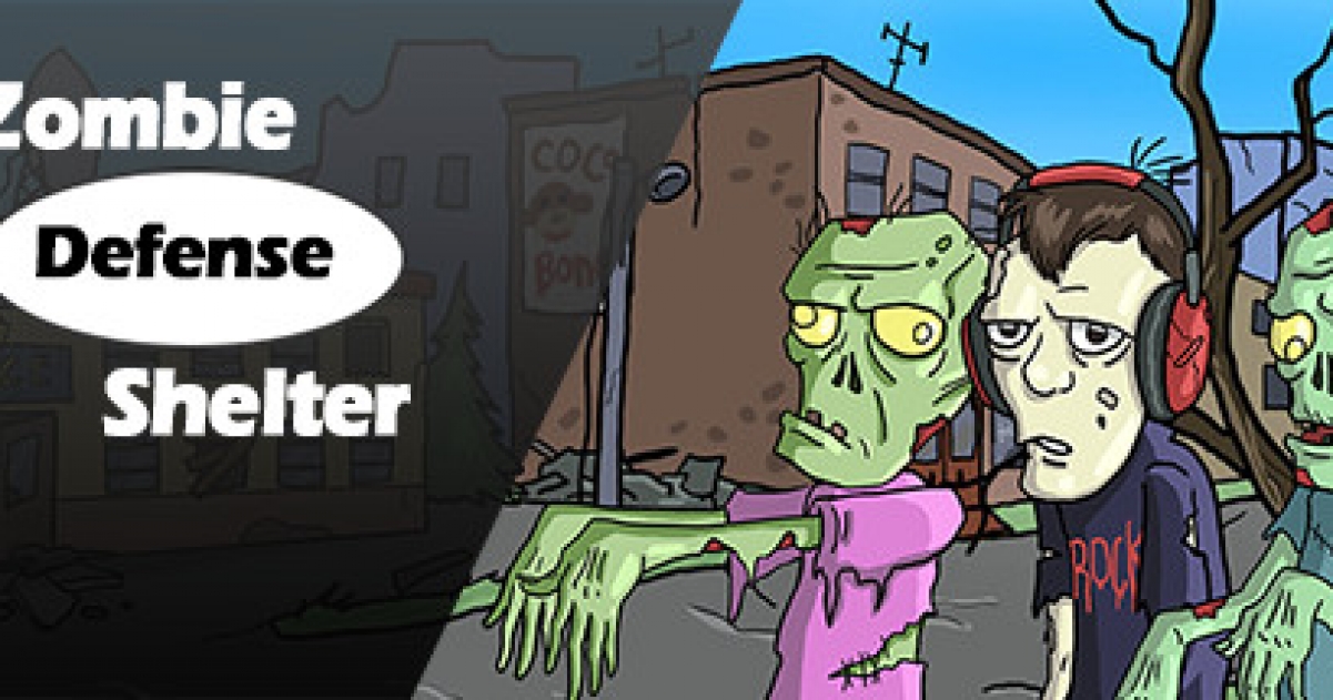 Flat zombies. Zombie Shelter.